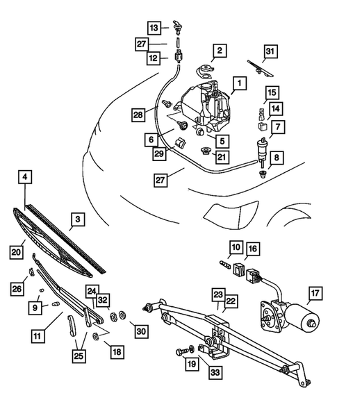 Windshield Wiper and Washer Systems for 2004 Dodge Sprinter 2500 #0