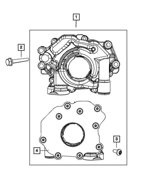 « 6101233 – Engine : Tête Hexagonale Boulon Et Rondelle Conique, Montage pour Mopar Image »