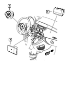 1RU53JW4AK - Restraints: Driver Air Bag for Mopar Image