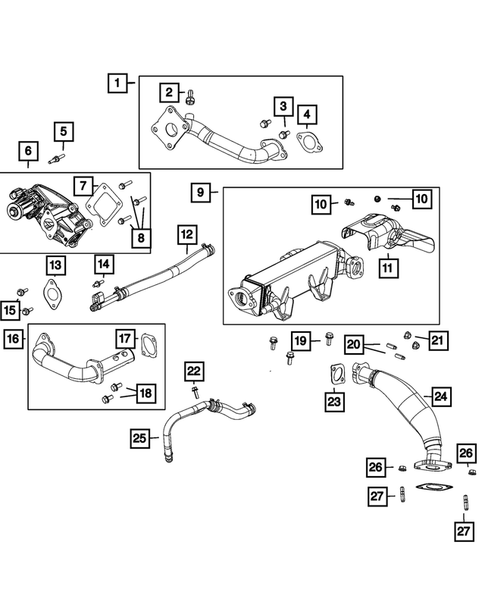 EGR Cooling System for 2022 Ram 3500 #0