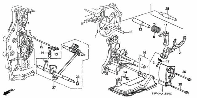 AT Shift Fork ('03-'06) for 2005 Acura MDX #0