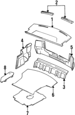 F3CZ5446668AAK - Body: Package Tray for Ford Image
