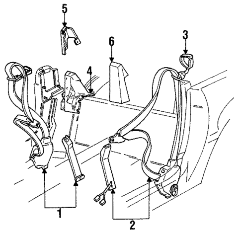 Seat Belt for 1985 Chevrolet Corvette #0