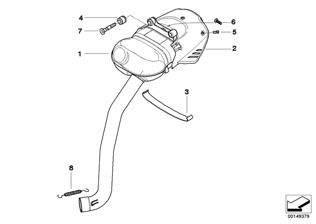 18127690271 - : Holding Strap for BMW-Motorrad Image