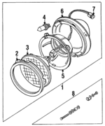 STC1613 - : Headlamp Housing for Land-Rover Image