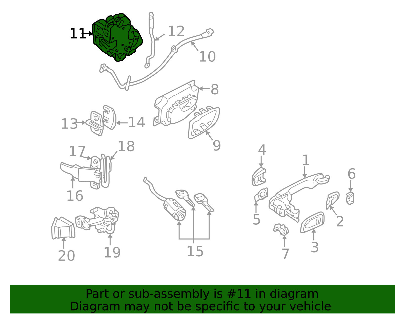 1998-2000 Volvo | Door Lock Actuator Motor | 8628224 | My Swedish