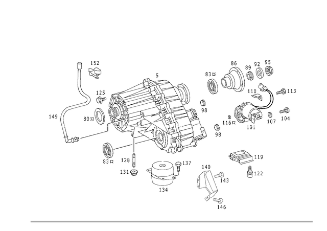 1632800124 - : Parts Kit, Counter-Shaft for Mercedes-Benz Image