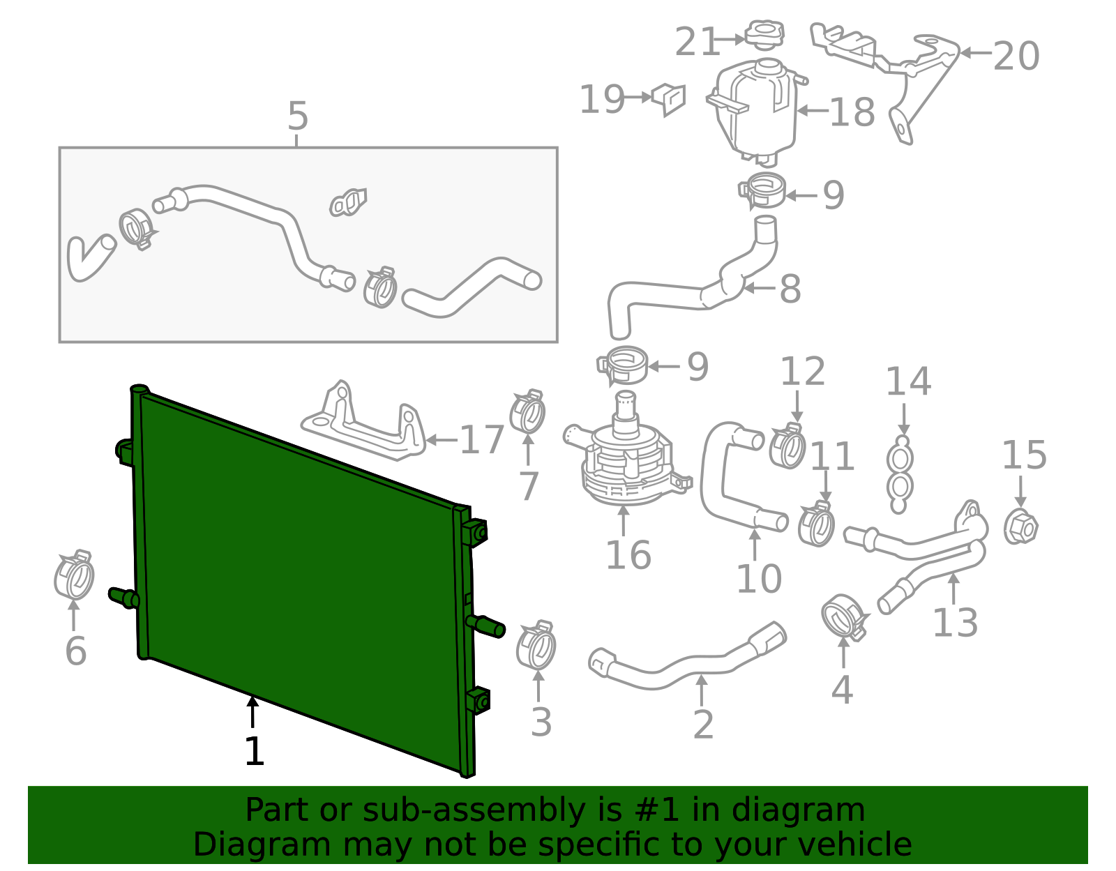 26348459 Radiator - OEM Engine Cooling Core for GM | AutoNation Parts