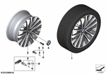 36116856085 - : Light Alloy Rim Ferricgrey 36907111 for BMW Image