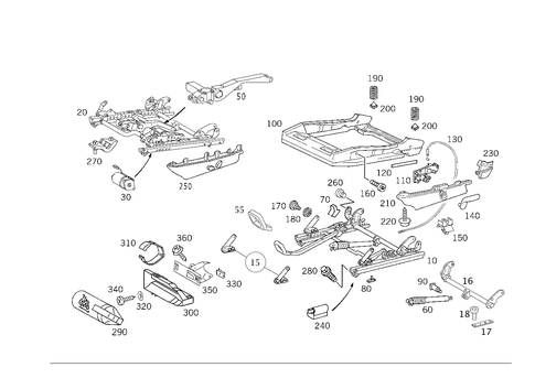 Seat Adjuster, Fire Extinguisher for 1999 Mercedes-Benz SLK230 #0
