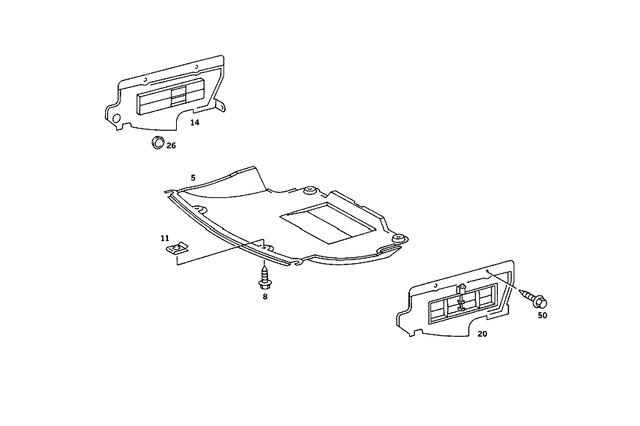 2015206023 - Chassis Sheet Metal: Noise Capsule for Mercedes-Benz: 190E Image image