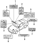 FD0461439 - : AC Label for Mazda: RX-7 Image
