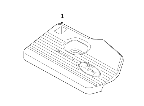 Engine Appearance Cover for 2019 Ford Edge #0
