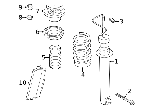 Struts & Components for 2018 BMW M6 #0
