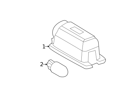 License Lamps for 2012 Ford Explorer #0
