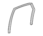 72775TF0003 - : 2009-2013 Honda Fit - Channel L Rear Door Run for Honda: Fit Image