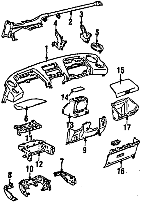 Instrument Panel for 1987 Toyota MR2 #0