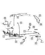 4869250AC - Instrument Panel and Radios and Consoles: Dome Lamp Wiring for Mopar Image