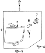 8972600131 - Electrical: Park &amp; Side Lamp for Isuzu Image
