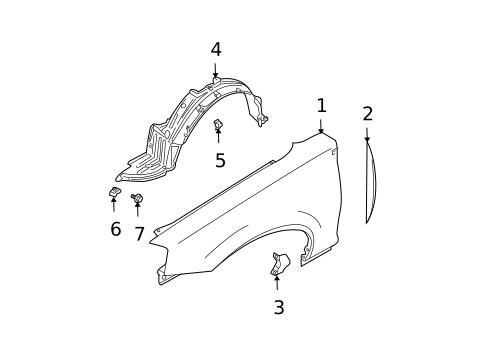 Fender & Components for 2006 Nissan Maxima #0