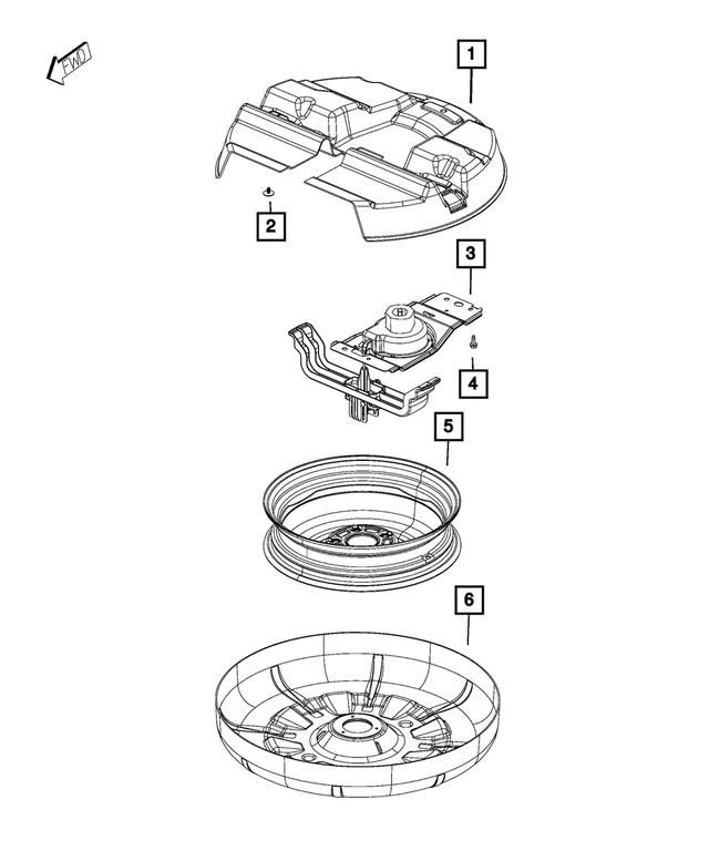 68294318AA - Wheels: Steel Wheel, Export for Mopar Image