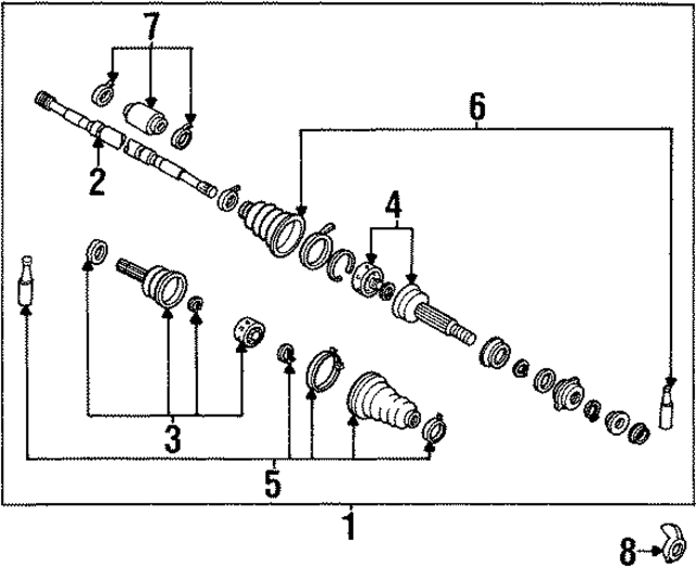 3910153J10 - : Drive Shaft Assembly for INFINITI: G20 Image