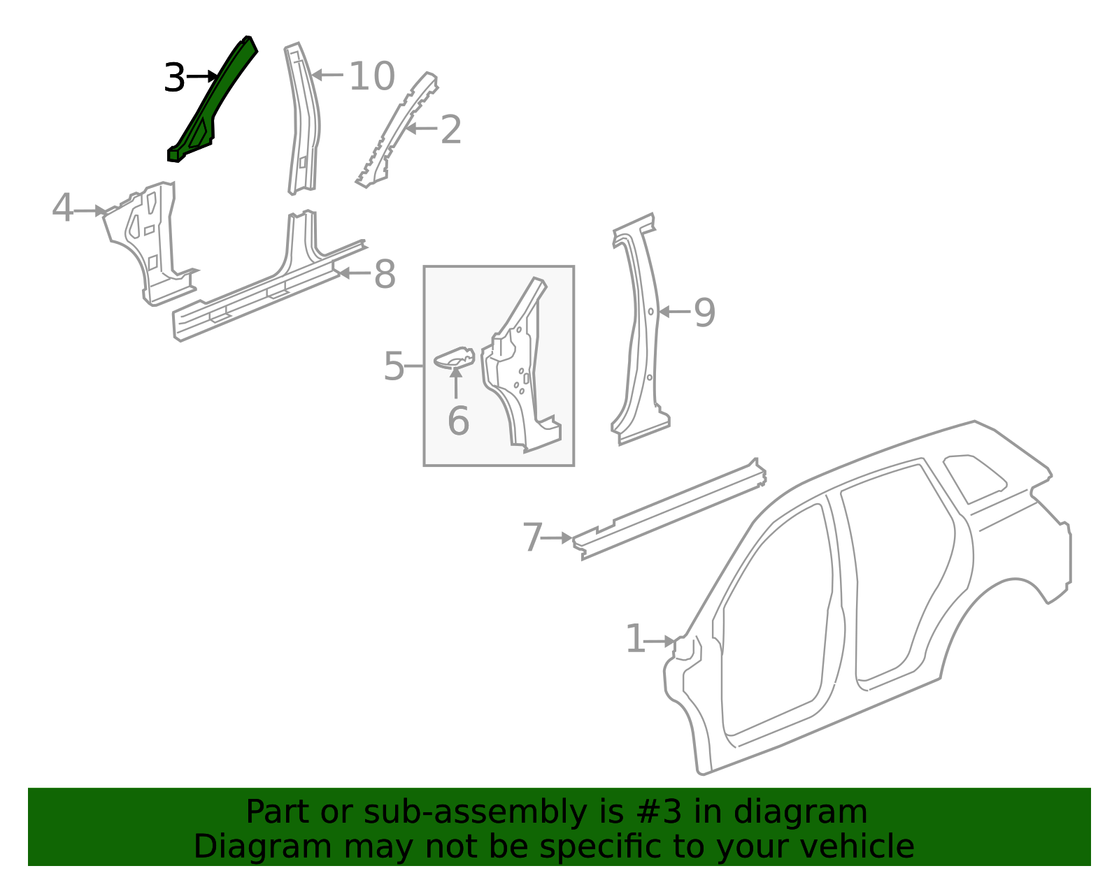 19256174 - Passenger Side Windshield Inner Side Frame Find Vintage Parts