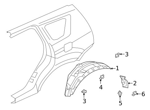 Exterior Trim - Quarter Panel for 2013 Mitsubishi Outlander #0