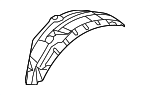 5370A269 - : Wheelhouse Liner for Mitsubishi: Outlander Image