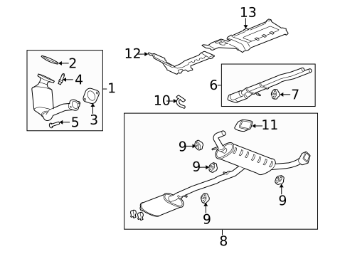 Exhaust Components for 2009 Chevrolet Equinox #0