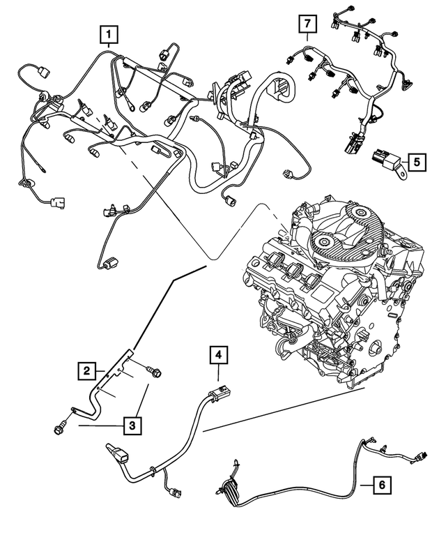 68206469AC - Electrical: Engine Wiring for Mopar Image
