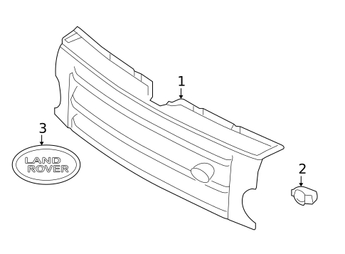 Grille & Components for 2013 Land Rover LR4 #0