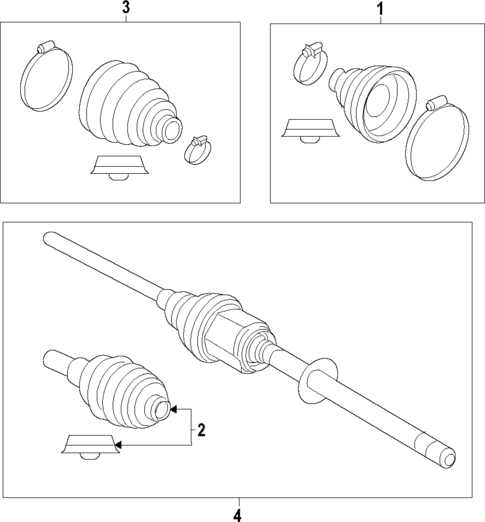 Axle Shafts & Joints for 2022 Land Rover Range Rover Evoque #0