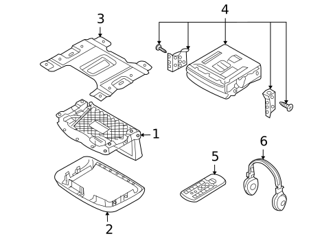 Entertainment System Components for 2010 Hyundai Veracruz #0