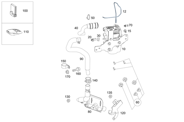 49959577 - : Line Fastener for Mercedes-Benz Image