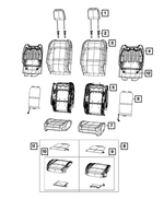 7HH07TX7AA - Interior Trim: Front Seat Back Cover, Left for Mopar Image