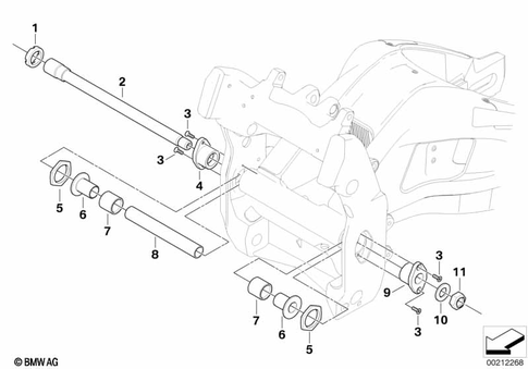 Rear Swing Arm with Bearing, Strut for 2010 BMW-Motorrad S 1000 RR #0