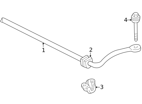 Stabilizer Bar & Components for 2003 GMC Safari #1