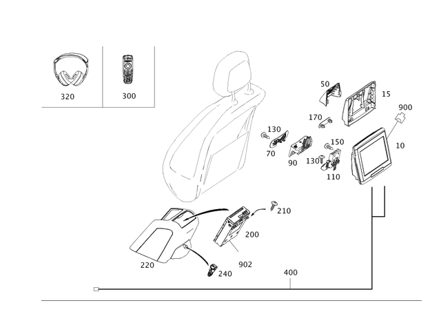 25407781 - Electrical System: Plug Housing for Mercedes-Benz Image image
