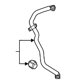 94610724075 - Emission System: Vent Pipe for Porsche: Panamera Image