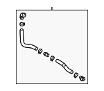 25415E6000 - Cooling System: Lower Hose for Hyundai Image