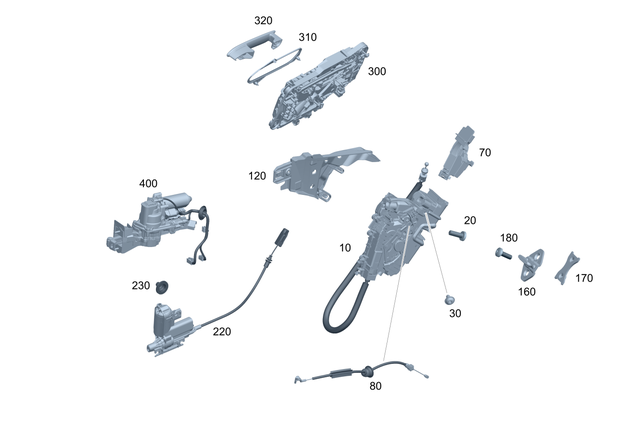 997301701 - Rear Door: Door Lock for Mercedes-Benz Image image