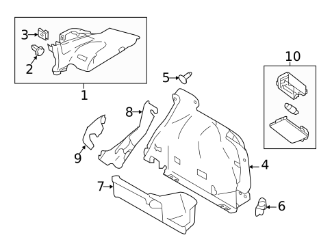 Interior Trim - Quarter Panels for 2021 Nissan Qashqai #0