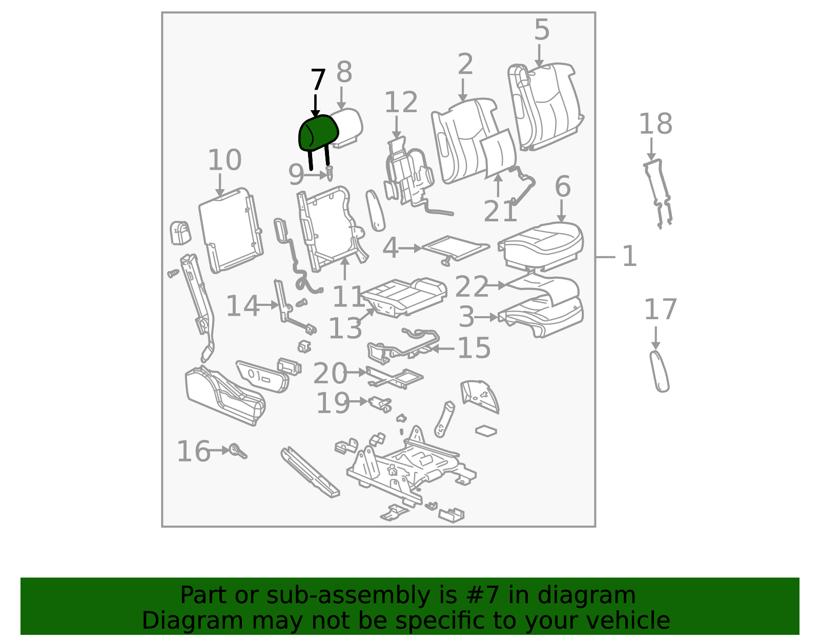 Headrest Pad 88940263 | OEM Parts Online