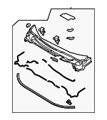 861501W000 - : Cowl Grille for Kia: Rio Image