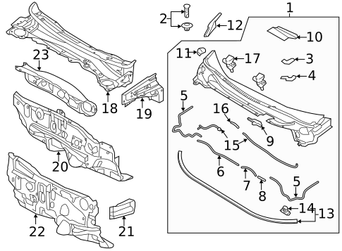 Cowl for 2017 Kia Rio #0