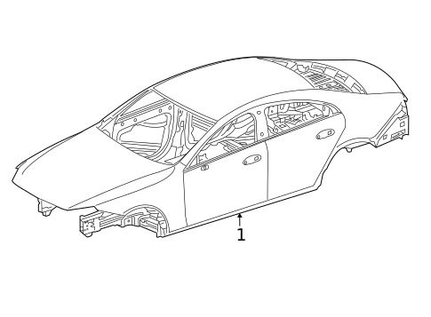 Body Shell for 2022 Mercedes-Benz CLS 450 #0