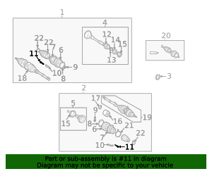 2001-2003 Toyota Highlander Inner Joint Bolt 90110-10015 | OEM Parts Online