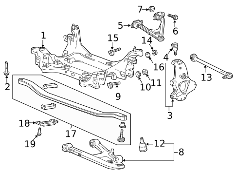 Rear Suspension for 2019 Chevrolet Corvette #1
