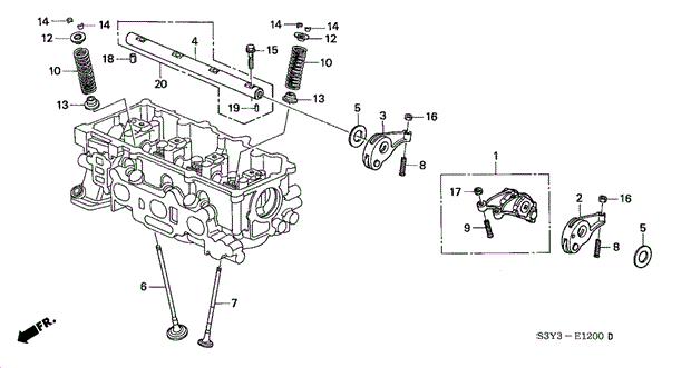 Valve - Rocker Arm for 2003 Honda Insight #0